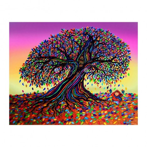 Tree Rainbow Diamond Painting