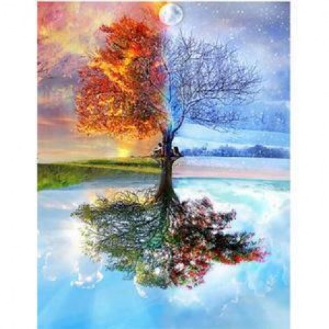 Tree Cross Diamond Painting