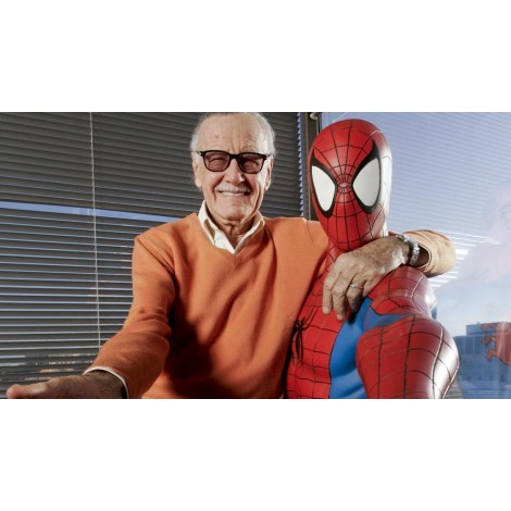 Stan Lee And Spiderman Diamond Painting