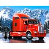 Red Truck Ice Diamond Painting