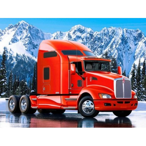 Red Truck Ice Diamond Painting