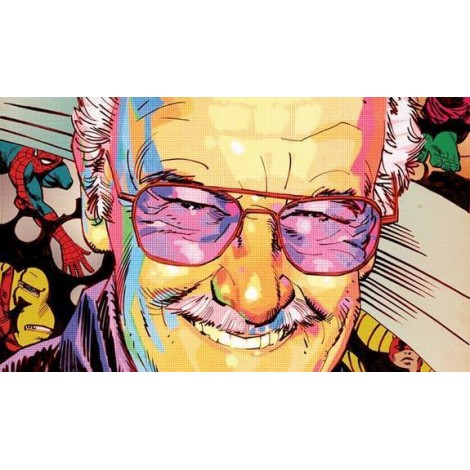 Rainbow Stan Lee Diamond Painting