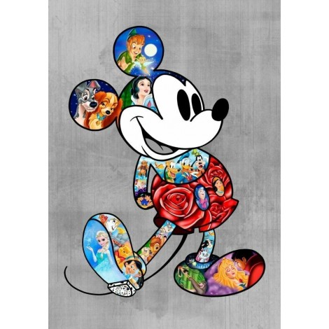 Mickey And Princesses Diamond Painting