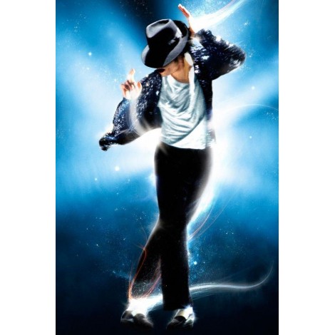 Michael Jackson Blue Diamond Painting