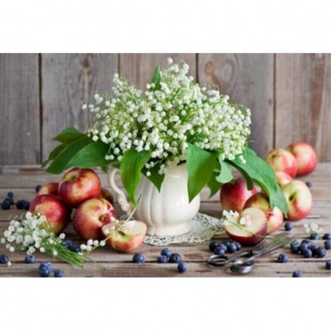 Lily Of The Valley And Apple Diamond Painting