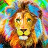 Lion Full All Colors Different  Diamond Painting