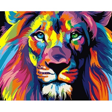 Lion Colors Full Diamond Painting