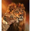 Lion And Tiger Colors Different  Diamond Painting