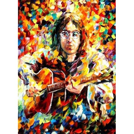 John Lennon Colors full Diamond Painting