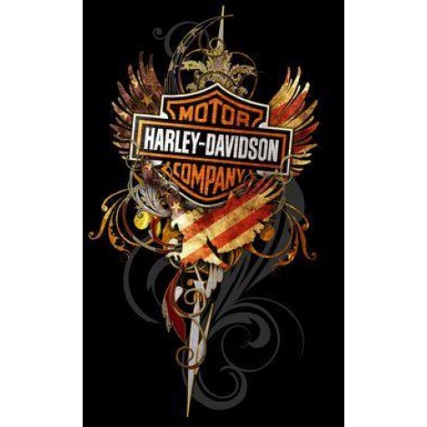 Harley Motorcycle Fire Diamond Painting