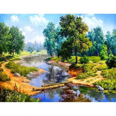 Forest River Diamond Painting