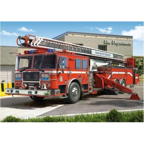 Fire Truck Red Diamond Painting