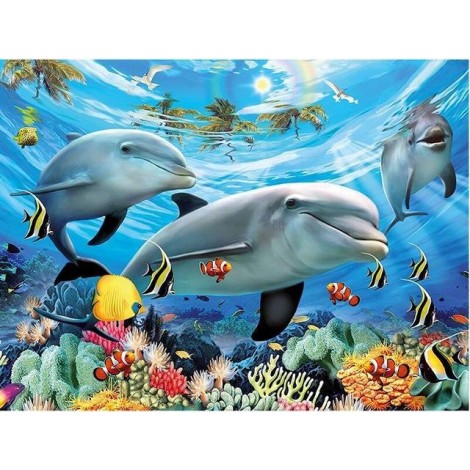 Dolphin Ocean Diamond Painting