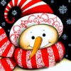 Christmas Smiling Snow Man Diamond Painting