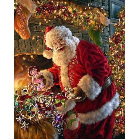 Christmas Santa Claus Cross Stitch Diamond Painting