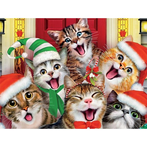 Christmas Cat Diamond Painting