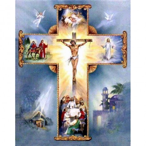 Christian Cross Jesus Christ Diamond Painting