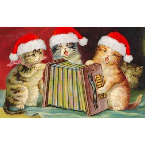 Cat Christmas Funny Diamond Painting