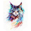 Watercolor Cat Diamond Painting