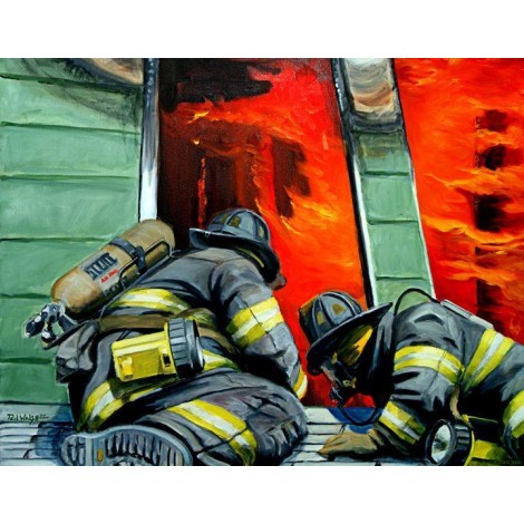 5d Fireman Firefighter Diamond Painting – Premium-1