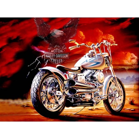 Harley Eagle Flight Diamond Painting