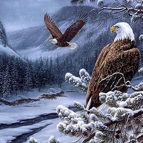 Eagles Winter Diamond Painting