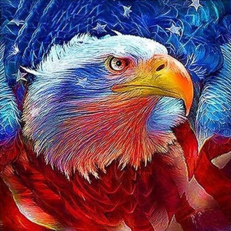 Eagle Red Diamond Painting