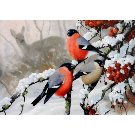 Winter Birds Diamond Painting