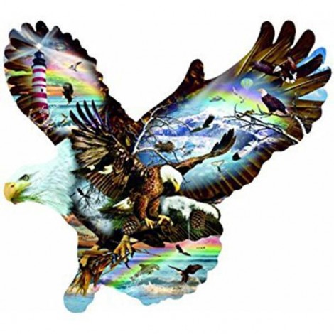 Eagle In Eagle Diamond Painting